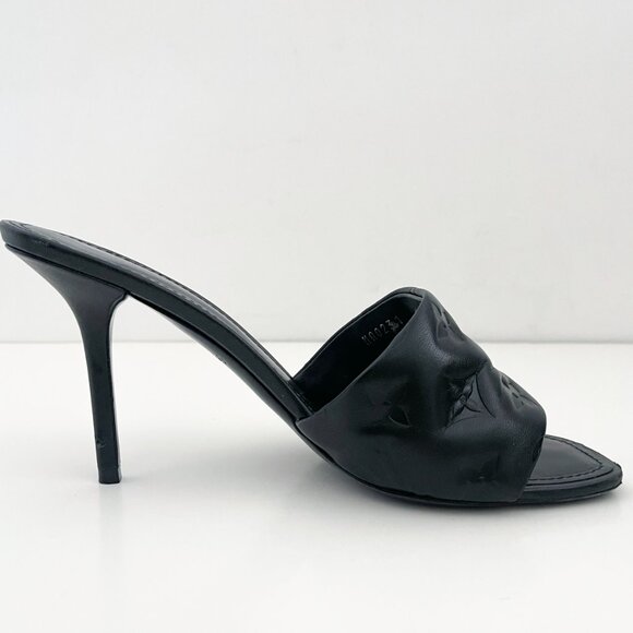 Louis Vuitton Revival Mule Monogram Yellow Heel Padded Heels Sandals - Picture 8 of 16